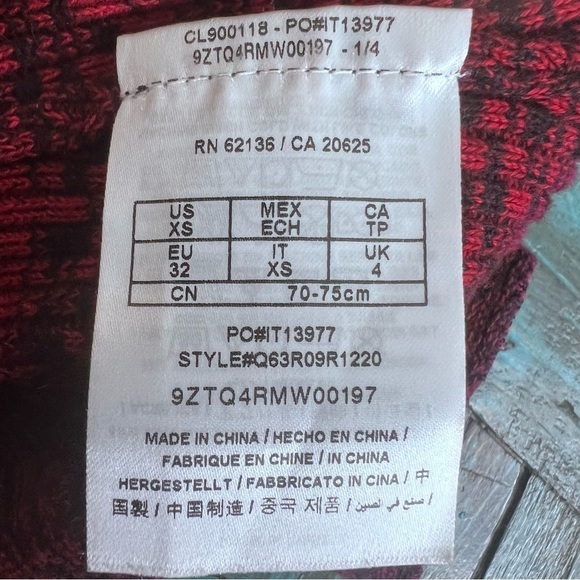 Y2K Guess Red Zip up Sweater Size XS - Picture 11 of 11